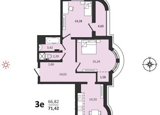 Продаю 3-комнатную квартиру, 71.4 м2, Хабаровский край