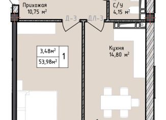 1-комнатная квартира на продажу, 54 м2, Дагестан