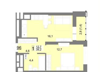 Продается 1-комнатная квартира, 39.2 м2, Екатеринбург, метро Геологическая, улица Шаумяна, 83