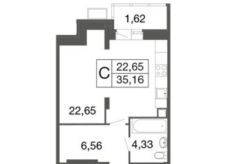 Продажа квартиры студии, 35.2 м2, Апрелевка, Пролетарский тупик, 1