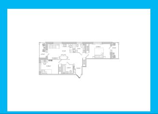 2-ком. квартира на продажу, 69.3 м2, Санкт-Петербург