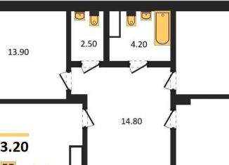 Продаю 3-ком. квартиру, 83.2 м2, Воронеж, бульвар Содружества, 1, Железнодорожный район