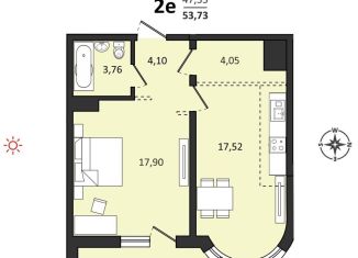 Продажа 2-ком. квартиры, 53.7 м2, Хабаровский край, Быстринская улица, 2