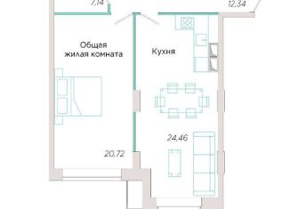 Продам 1-комнатную квартиру, 64.7 м2, Самарская область