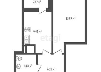 Продается 1-комнатная квартира, 37.3 м2, Ростов-на-Дону, ЖК Новый Горизонт