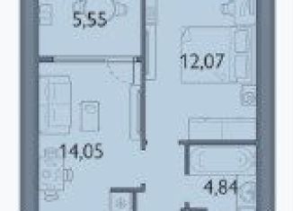 Однокомнатная квартира на продажу, 40.8 м2, посёлок Мичуринский