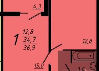 Продаю однокомнатную квартиру, 36.9 м2, Воронеж, Коминтерновский район