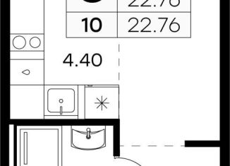 Продам квартиру студию, 22.8 м2, Ленинградская область