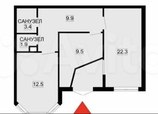 Продам помещение свободного назначения, 59.5 м2, посёлок Парголово, Заречная улица, 25