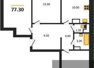 Продажа трехкомнатной квартиры, 77.3 м2, посёлок Отрадное, бульвар 70 лет Победы, 5