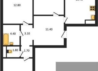 Продаю 3-ком. квартиру, 83.3 м2, Воронеж, улица Полковника Богомолова, 5