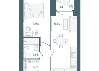 Продается 1-ком. квартира, 43.5 м2, Ярославль, Дзержинский район