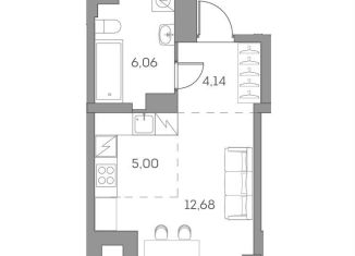 Продам квартиру студию, 27.9 м2, Москва, Рязанский проспект, 2с27