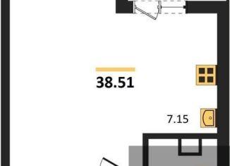 Продается квартира студия, 38.5 м2, Воронежская область, улица Ломоносова, 116/25