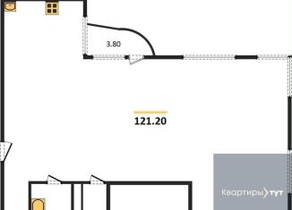 Продаю трехкомнатную квартиру, 121.2 м2, Воронеж, улица Платонова, 11/1