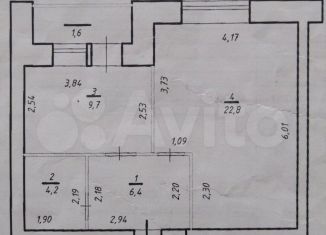 Продажа 1-ком. квартиры, 44.7 м2, Республика Башкортостан, улица Фрунзе, 9/1