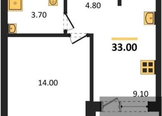 Продажа 1-ком. квартиры, 33.8 м2, Воронеж, Железнодорожный район