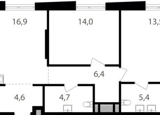 Продам 2-комнатную квартиру, 65.5 м2, Москва, ВАО