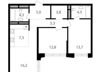 Продаю двухкомнатную квартиру, 72.9 м2, Москва, ВАО