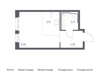 Продам квартиру студию, 26.1 м2, Москва, жилой комплекс Квартал Герцена, к1, метро Зябликово