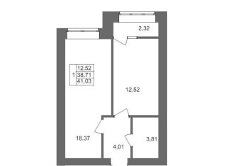 Продаю 1-ком. квартиру, 41 м2, Волгоград, Смольная улица, 27А