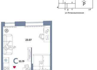 Продаю квартиру студию, 33.2 м2, Тюменская область