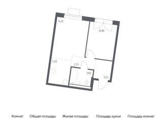 Продажа 1-комнатной квартиры, 40.9 м2, Москва, деревня Большое Свинорье, 10/1