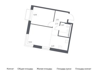 1-ком. квартира на продажу, 41.5 м2, Москва, деревня Большое Свинорье, 6