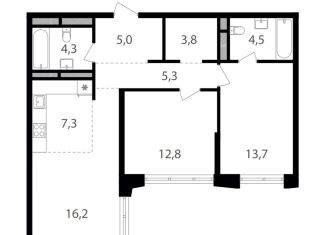 Продажа 2-ком. квартиры, 72.9 м2, Москва, ВАО