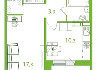 Продаю 1-комнатную квартиру, 38 м2, Томск