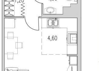 Продается квартира студия, 31.4 м2, Санкт-Петербург, улица Кустодиева, 12, метро Озерки