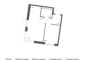 Продам 1-комнатную квартиру, 40.9 м2, Москва, деревня Большое Свинорье, 10/1