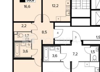 Продажа 2-ком. квартиры, 59.7 м2, Москва, ЖК Первый Ленинградский, Ленинградское шоссе, 228к5