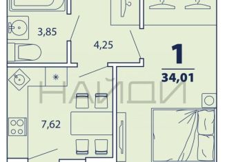 Продажа 1-комнатной квартиры, 34 м2, Рязань, Интернациональная улица, 1