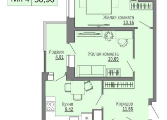 Продаю двухкомнатную квартиру, 52.9 м2, Архангельская область, Красноармейская улица, 11