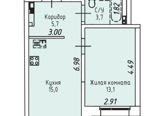 Продаю 1-ком. квартиру, 37.5 м2, Иркутск, Култукская улица, 16, Правобережный округ