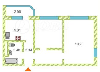 2-комнатная квартира на продажу, 56 м2, деревня Дударева, улица Созидателей, 6, ЖК Комарово