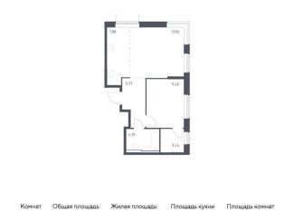 Продам 1-комнатную квартиру, 50.3 м2, Москва, ЮВАО, жилой комплекс Квартал Домашний, 1