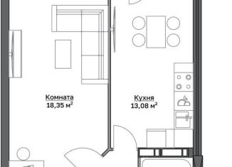 Продам 1-комнатную квартиру, 48.5 м2, Пермь, Пушкарская улица, 142А