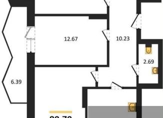 Продается 3-комнатная квартира, 80.7 м2, Воронеж, Ленинский район