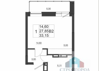 Продам 1-ком. квартиру, 33.2 м2, Красноярский край