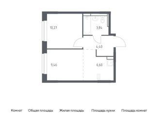 1-комнатная квартира на продажу, 34.6 м2, Ленинский городской округ, жилой комплекс Новое Видное, 17