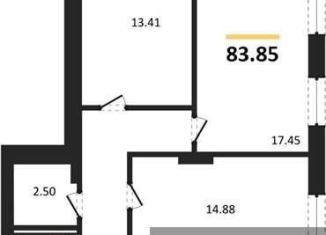 Продажа трехкомнатной квартиры, 83.8 м2, Воронеж, улица 9 Января, 68Л