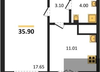 Продажа однокомнатной квартиры, 35.9 м2, Воронеж, Левобережный район, Цимлянская улица, 10В