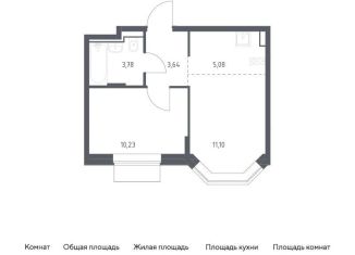 Продажа 1-ком. квартиры, 33.8 м2, Москва, жилой комплекс Квартал Домашний, 2, ЮВАО