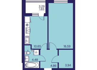 Продается 1-комнатная квартира, 42.2 м2, Воронеж, улица Ломоносова, 116/25