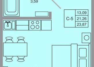 Продажа квартиры студии, 23.9 м2, Ленинградская область