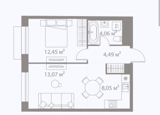 Продаю 1-ком. квартиру, 40.4 м2, Москва, ЖК Лайф Варшавская