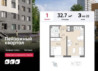 Продажа 1-ком. квартиры, 32.7 м2, Санкт-Петербург, метро Академическая