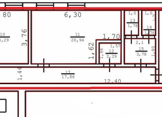 Офис в аренду, 95.1 м2, Петрозаводск, Муезерская улица, 15Ас14